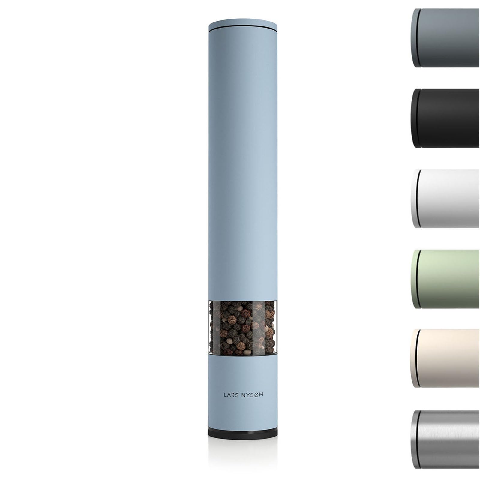 Premium Adjustable Ceramic Salt and Pepper Grinder Set - Manual Spice Mill with Stylish Sky Blue Design - Perfect for Kitchen, Dining Table, and Gourmet Cooking