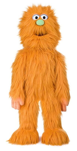 Marley Orange Monster Large Hand 76cm Puppet - Code 41 - Perfect for Halloween Decorations, Puppet Shows, and Theatrical Performances
