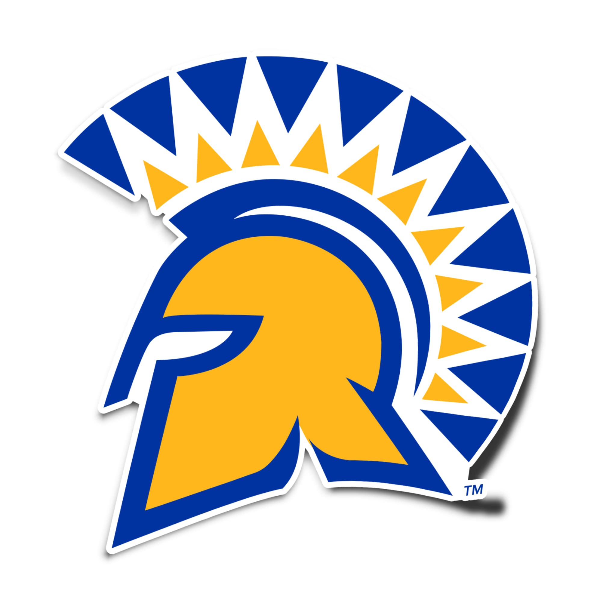 San Jose State University NCAA Vinyl Decal Sticker - Durable Laptop, Water Bottle, Car, Scrapbook Decoration - Perfect for School Spirit, Fan Gifts & DIY Projects
