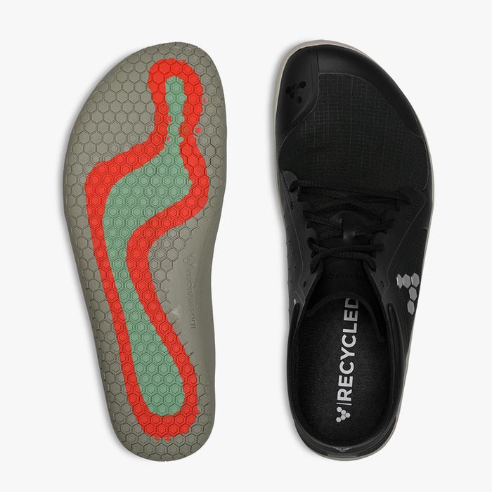 Vivobarefoot Women's Primus Lite III All Weather Minimalist Shoes - Obsidian Black | Barefoot Running, Hiking & Everyday Wear for Natural Movement
