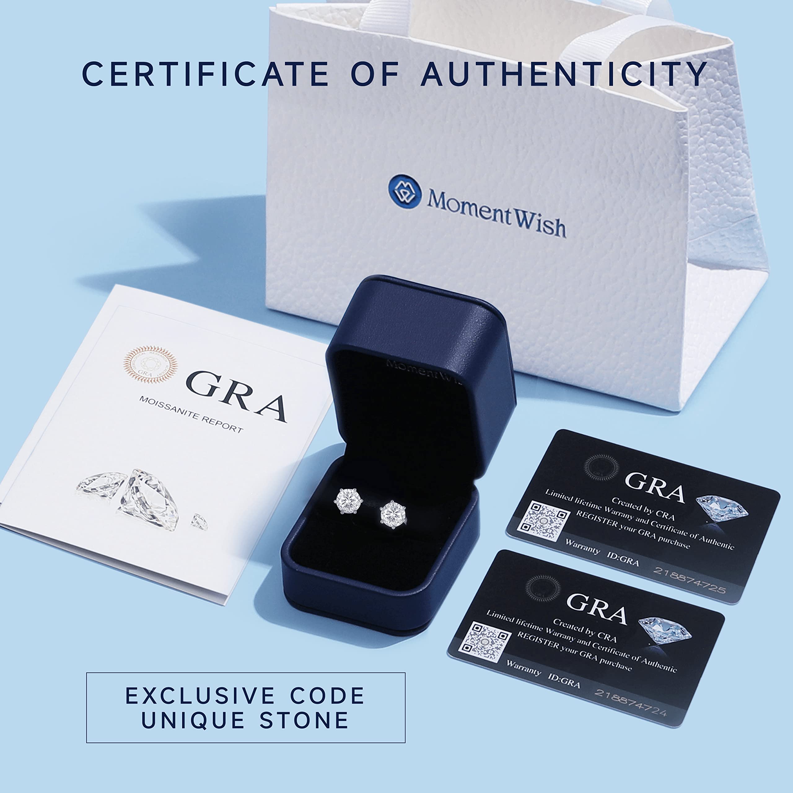 Black Moissanite Stud Earrings for Men & Women - 1-2 Carat Simulated Diamond, Sterling Silver, Hypoallergenic, Square Sparkly Earrings - Perfect Jewelry Gift for Him & Her - Ideal for Weddings, Parties, and Special Occasions