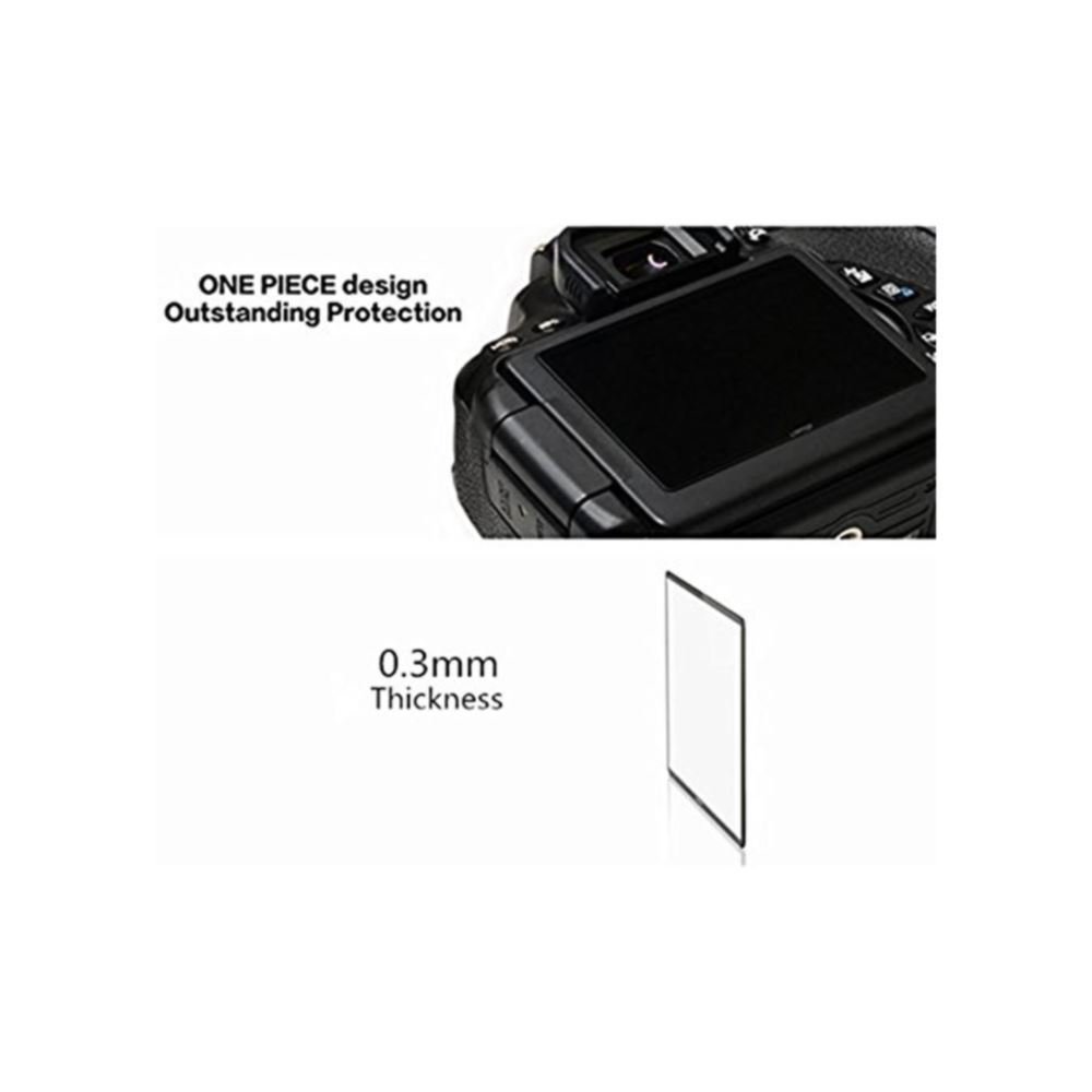 GGS LARMOR Self-Adhesive Optical Glass LCD Screen Protector for Canon EOS 77D - HD Clear Scratch-Resistant Protection - Perfect for Outdoor Photography & Travel