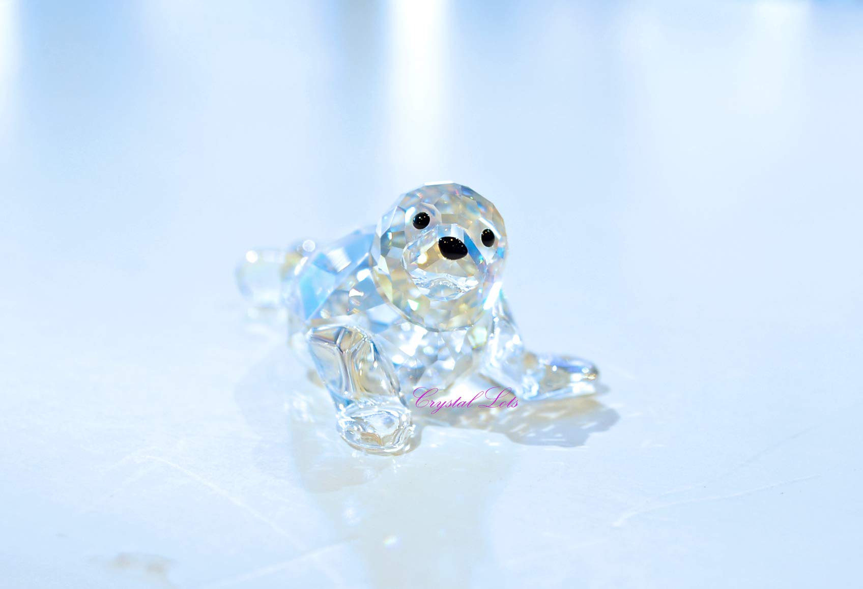Swarovski Crystal Baby Seal Figurine - Limited Edition 2012 Collectible | Perfect for Gifts, Home Decor, and Crystal Collections
