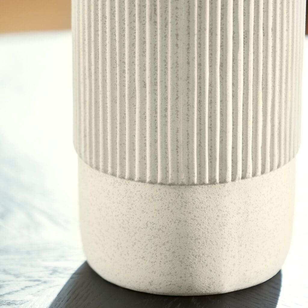 Cyan Design 11199 Large White Harmonica Vase - Perfect for Home Decor, Wedding Centerpieces & Floral Arrangements