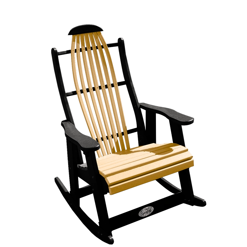 Buck USA Blue Ridge Outdoor Rocking Chair - Heavy Duty All-Weather Patio Furniture for Porch, Garden & Backyard Relaxation | FF BRRO