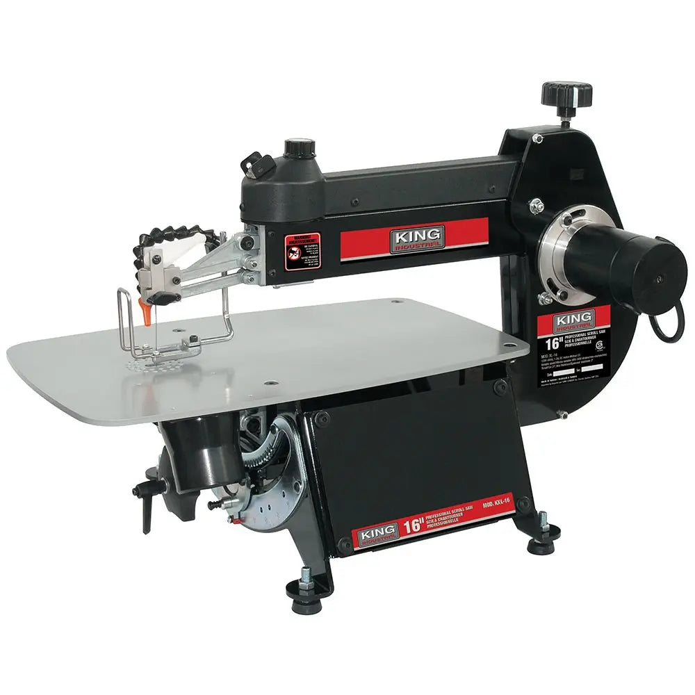KING KXL 16 Professional Scroll Saw - 16 Inch Precision Woodworking Tool for DIY Crafts & Home Projects | Perfect for Detailed Cutting, Wood Art & Hobby Creations