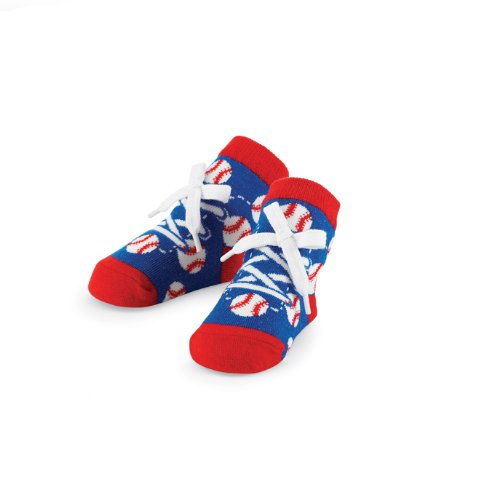 **Mud Pie All Boy Baseball Sneaker Socks - Comfortable Athletic Socks for Kids - Perfect for Baseball, Running & School Activities**