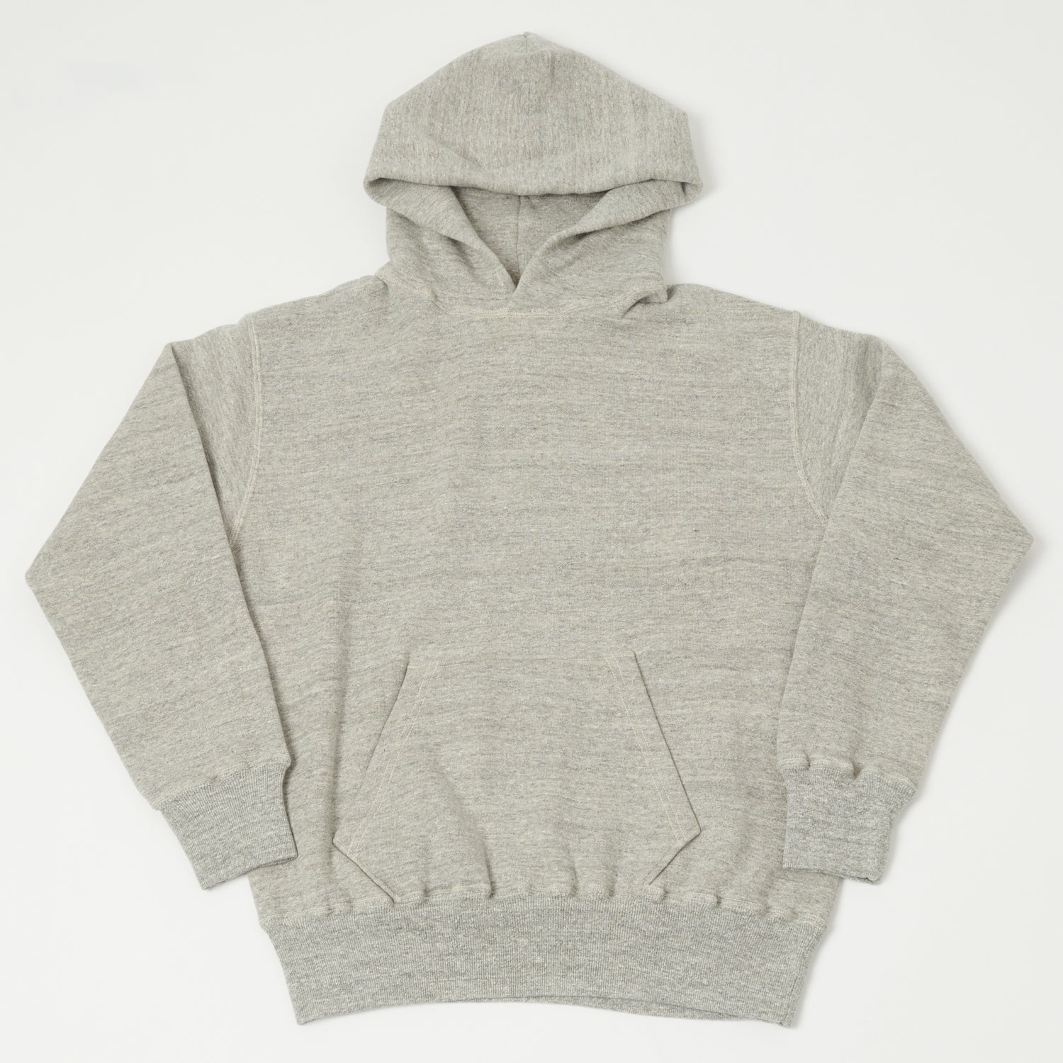 Dubbleworks Tsuriami Sweat Hoodie - Premium Cotton Blend Pullover with Kangaroo Pocket | Heather Grey | Casual Streetwear for Men & Women | Perfect for Outdoor Activities & Everyday Wear