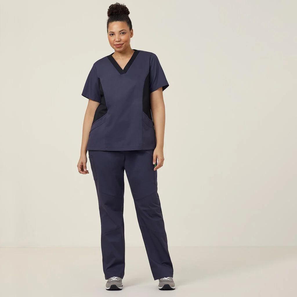 Next Generation Antibacterial Active Nightingale Scrub Top - Comfortable Medical Uniform for Nurses & Healthcare Workers - Perfect for Hospitals, Clinics & Long Shifts