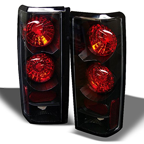 AKKON Black Tail Lights for Chevy Astro & GMC Safari Van - Replacement Brake Lamps Pair (Driver & Passenger Side) - Perfect for Custom Upgrades & Nighttime Safety