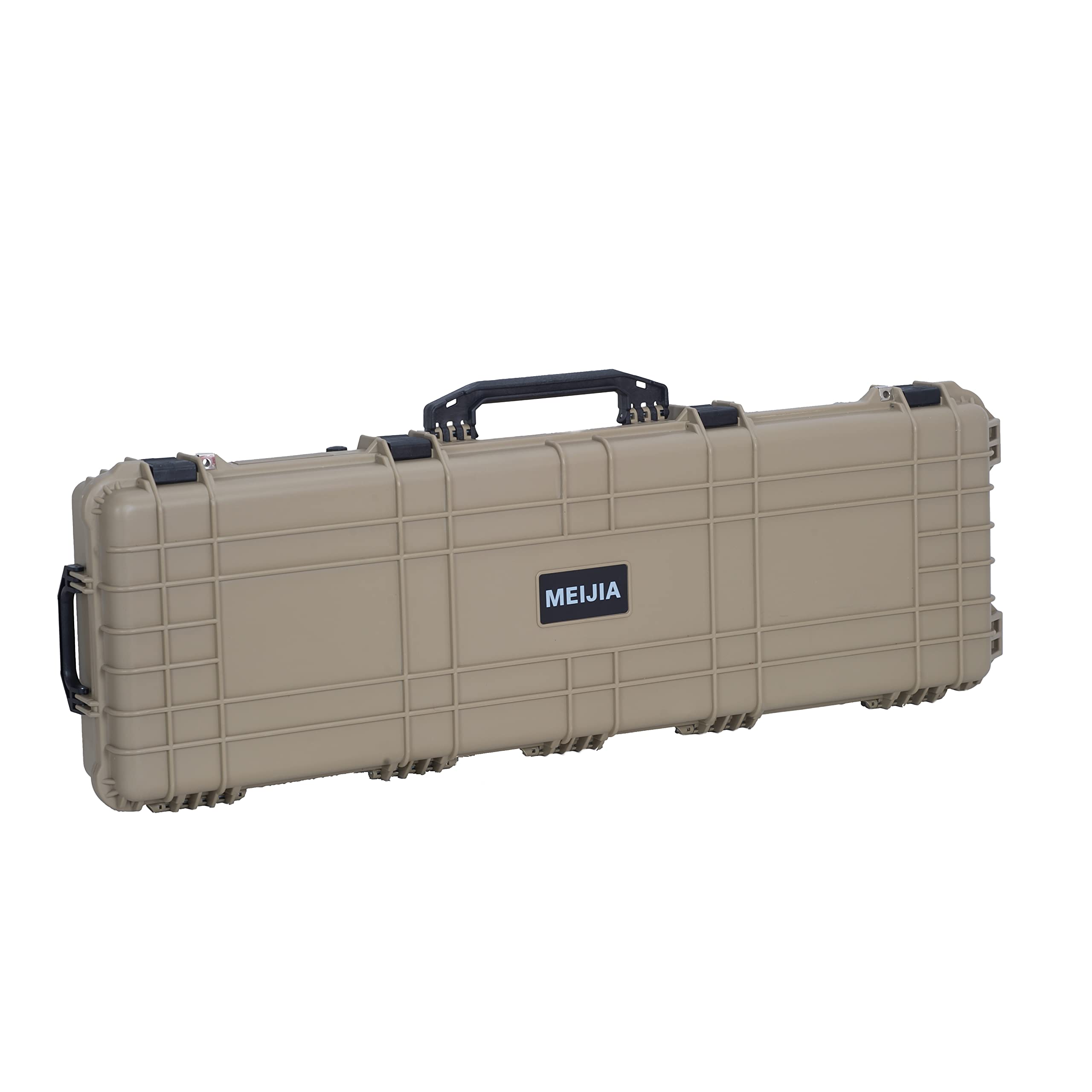 MEIJIA Waterproof Rolling Rifle Case with Wheels & Foam - for Guns, Shotguns, Airsoft (Outdoor/Indoor Use)