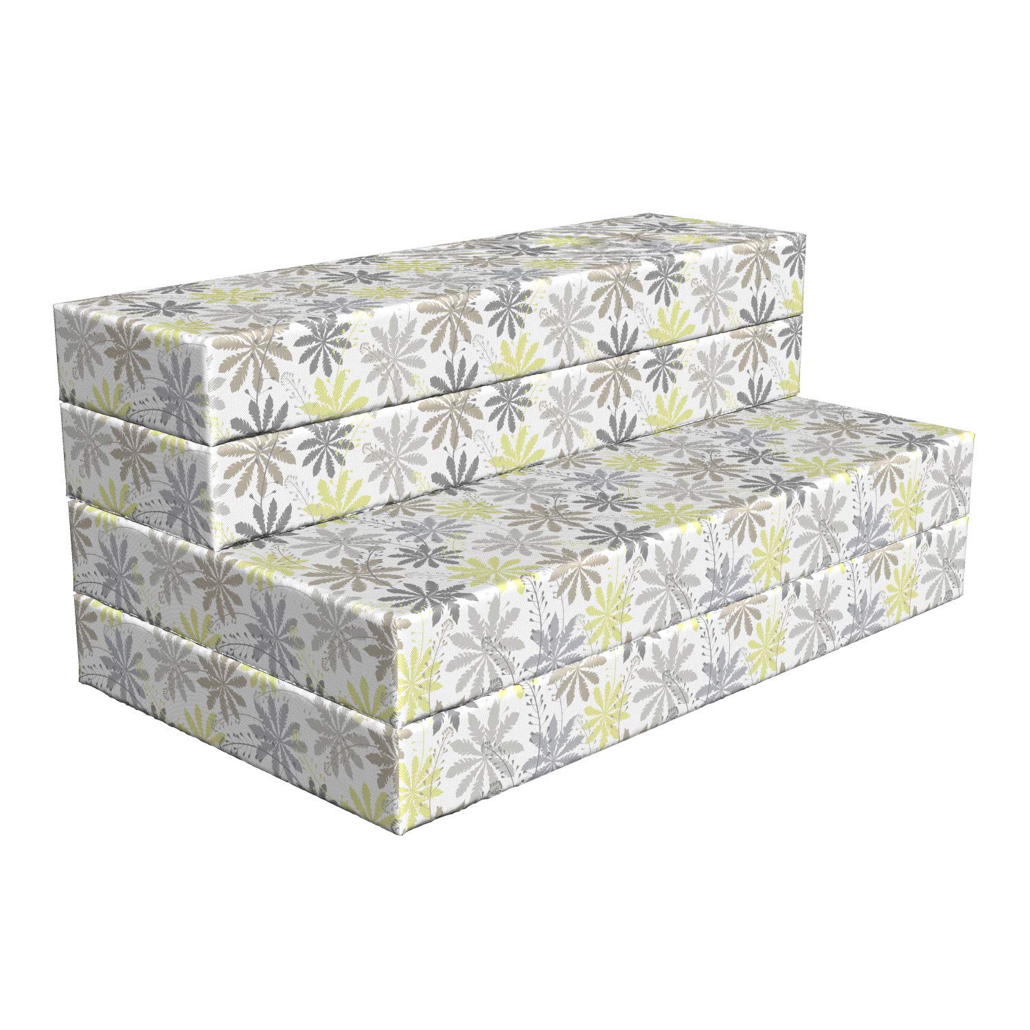 Ambesonne Floral Foldable Mattress - Shepherd's Purse Pattern - 78.7