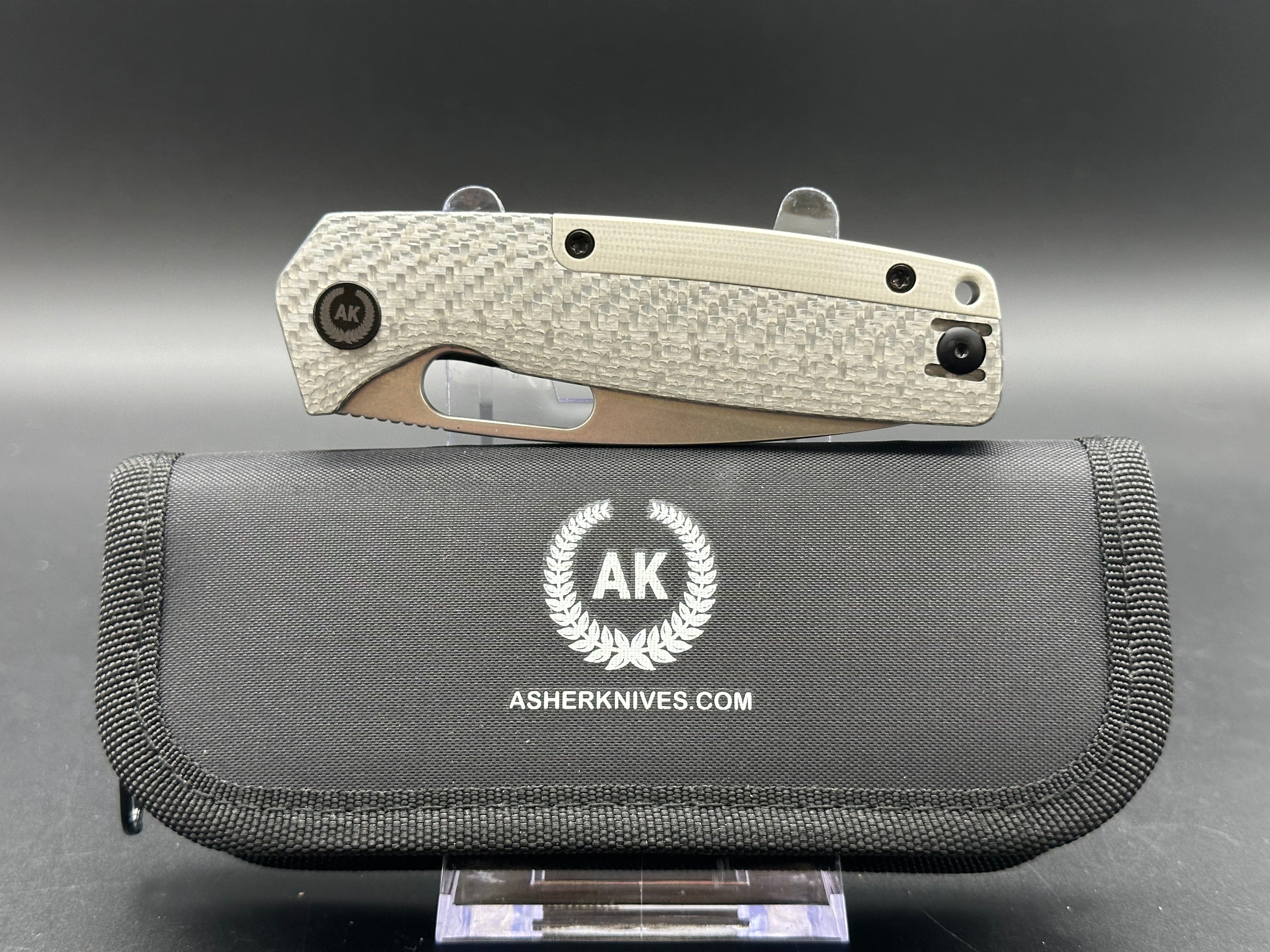 Premium Asher Spiro Folding Knife - 3.2