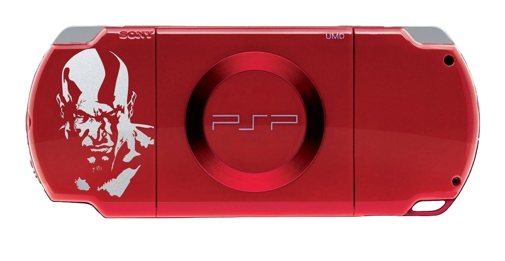 Sony PlayStation Portable PSP 2000 God of War Edition - Limited Red Console for Gaming Enthusiasts | Perfect for Travel, Commuting & Retro Gaming