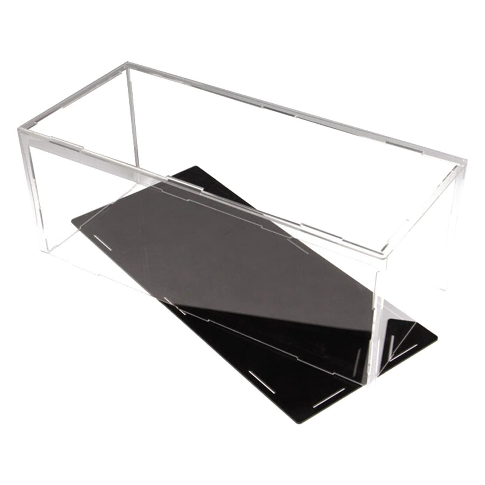 Clear Acrylic Display Case with Dustproof Protection - Showcase & Organizer for Collectibles, Figures & Toys - Self-Assembling Countertop Storage Box | Perfect for Home Decor, Retail Displays & Collectible Protection