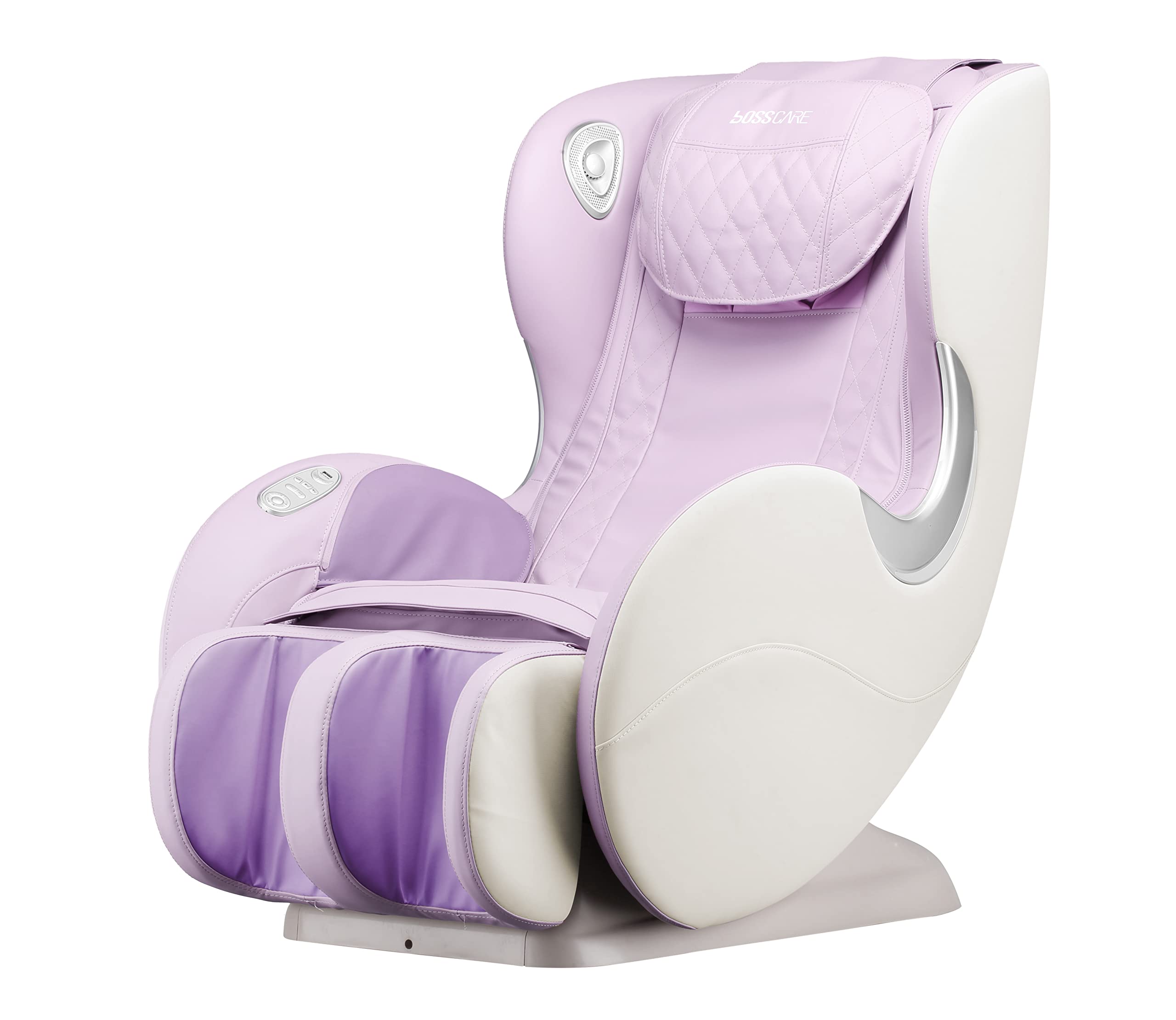 HONOOR Compact SL Track Full Body Massage Chair with Shiatsu, Zero Gravity & Bluetooth Speaker - Space Saving Recliner for Home/Office (Light Purple) | Perfect for Relaxation, Pain Relief & Stress Reduction