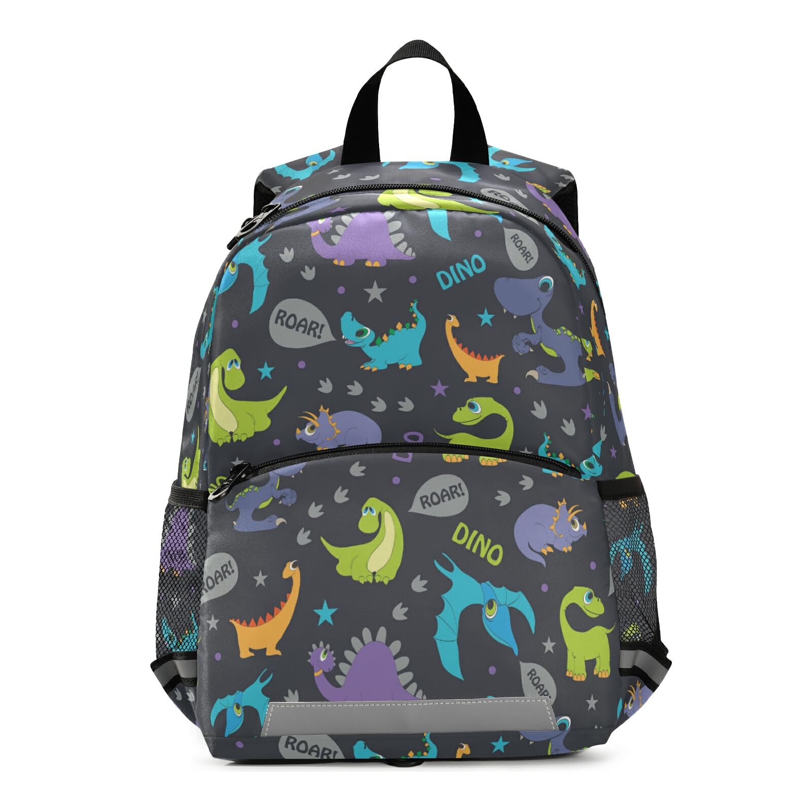 Dinosaur Kids Backpack for Boys & Girls - Cute Cartoon Toddler Hiking Backpack with Chest Strap | School, Preschool, Travel & Outdoor Adventure Backpack for Children