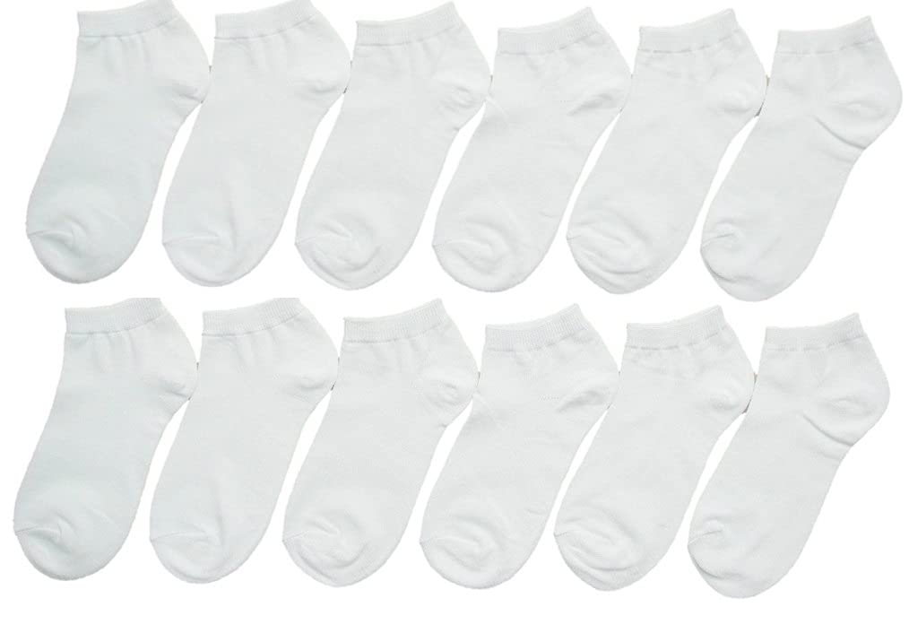 Premium White Low Cut Unisex Socks - Size 9-11 (US) - 144 Pairs Bulk Pack - Perfect for Sports, Work & Everyday Wear - 144 Count Case