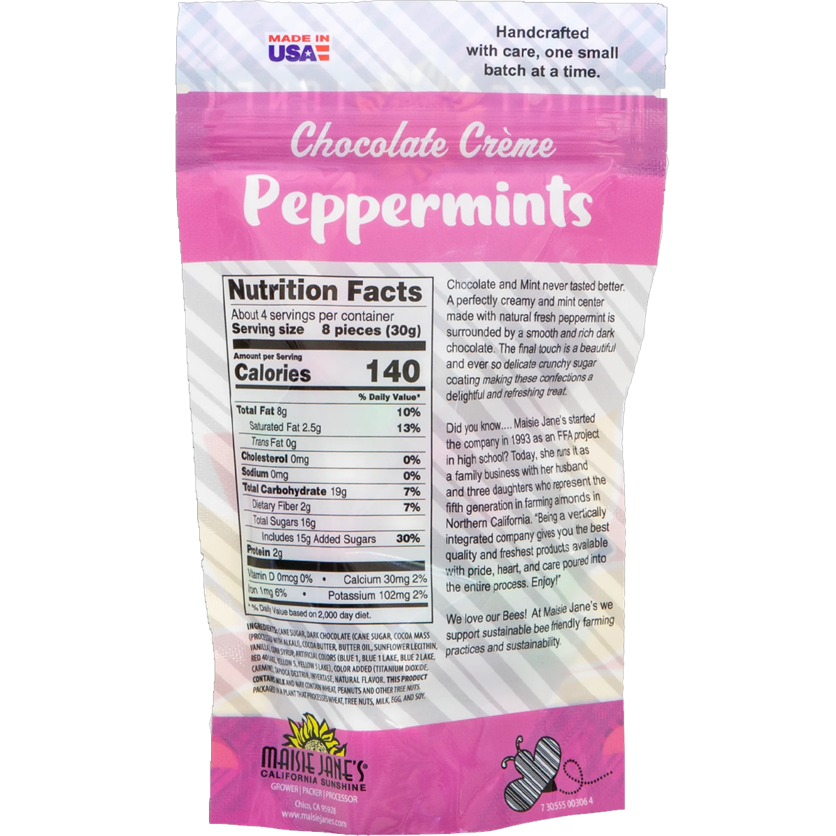 Delicious Chocolate Creme Peppermints Candy - 4 oz Bag | Perfect for Holiday Gifts, Party Favors & Office Treats