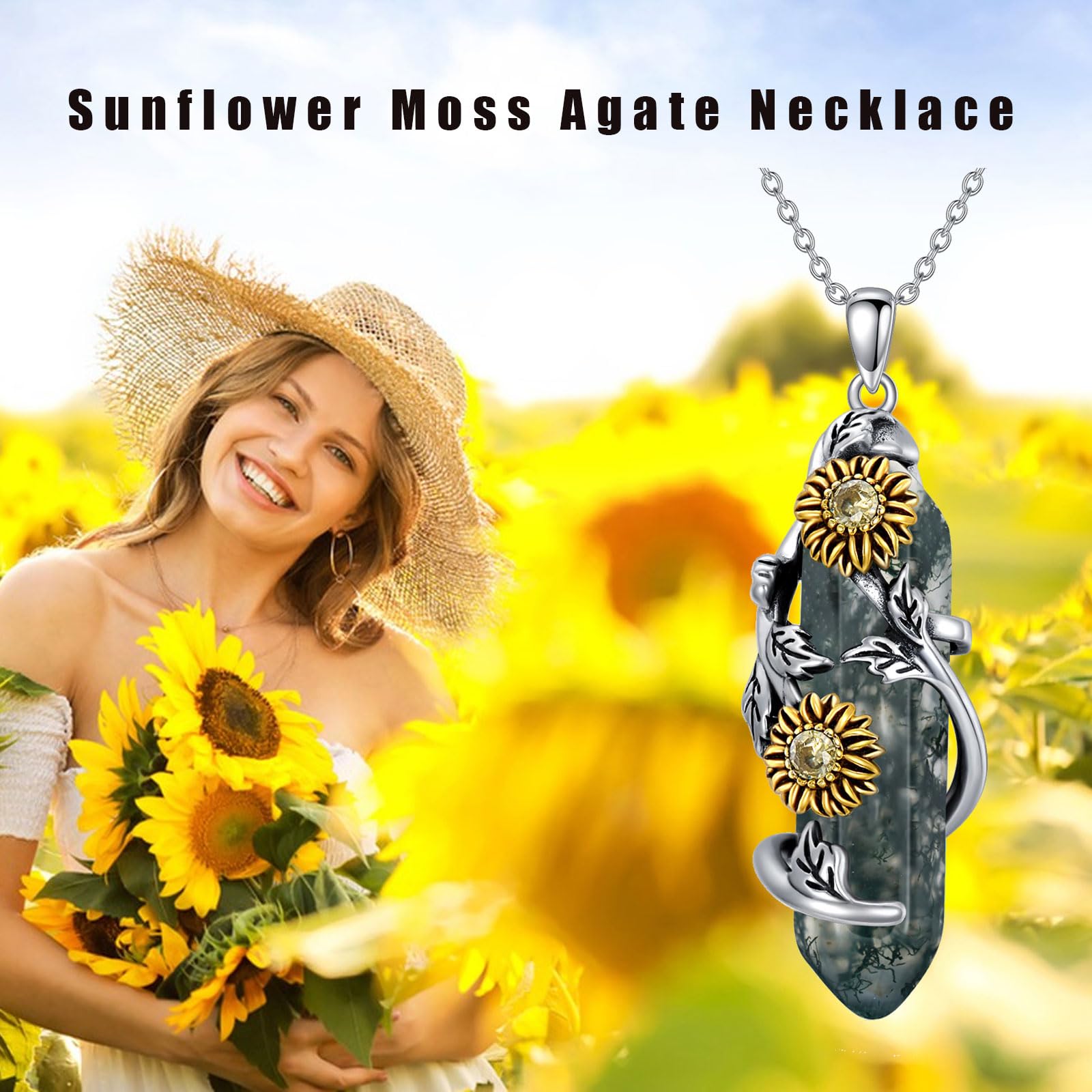 925 Sterling Silver Sunflower Necklace for Women - Elegant Floral Jewelry Gift for Her - Perfect for Birthdays, Anniversaries & Everyday Wear