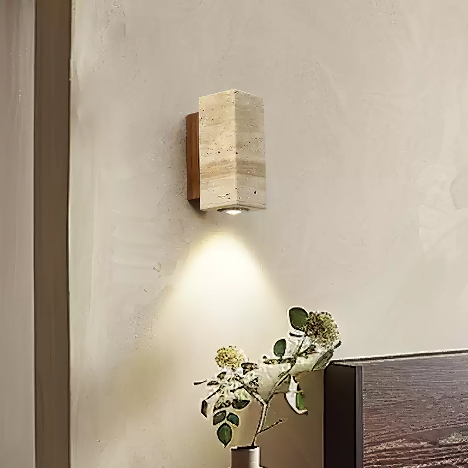 Modern LED Wall Sconce Plug-in Light Fixture - Adjustable Swing Arm for Bedroom, Living Room & Hallway Lighting - Energy Efficient Indoor Wall Lamp with On/Off Switch