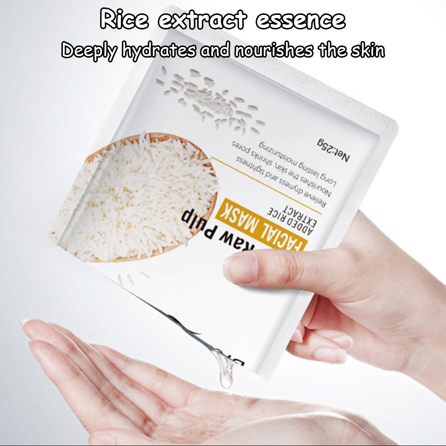 Rice Dough Modeling Face Mask - Hydrating & Collagen Lifting Facial Treatment for Deep Nourishment | Perfect for Spa Days, Self-Care Routines & Skin Rejuvenation