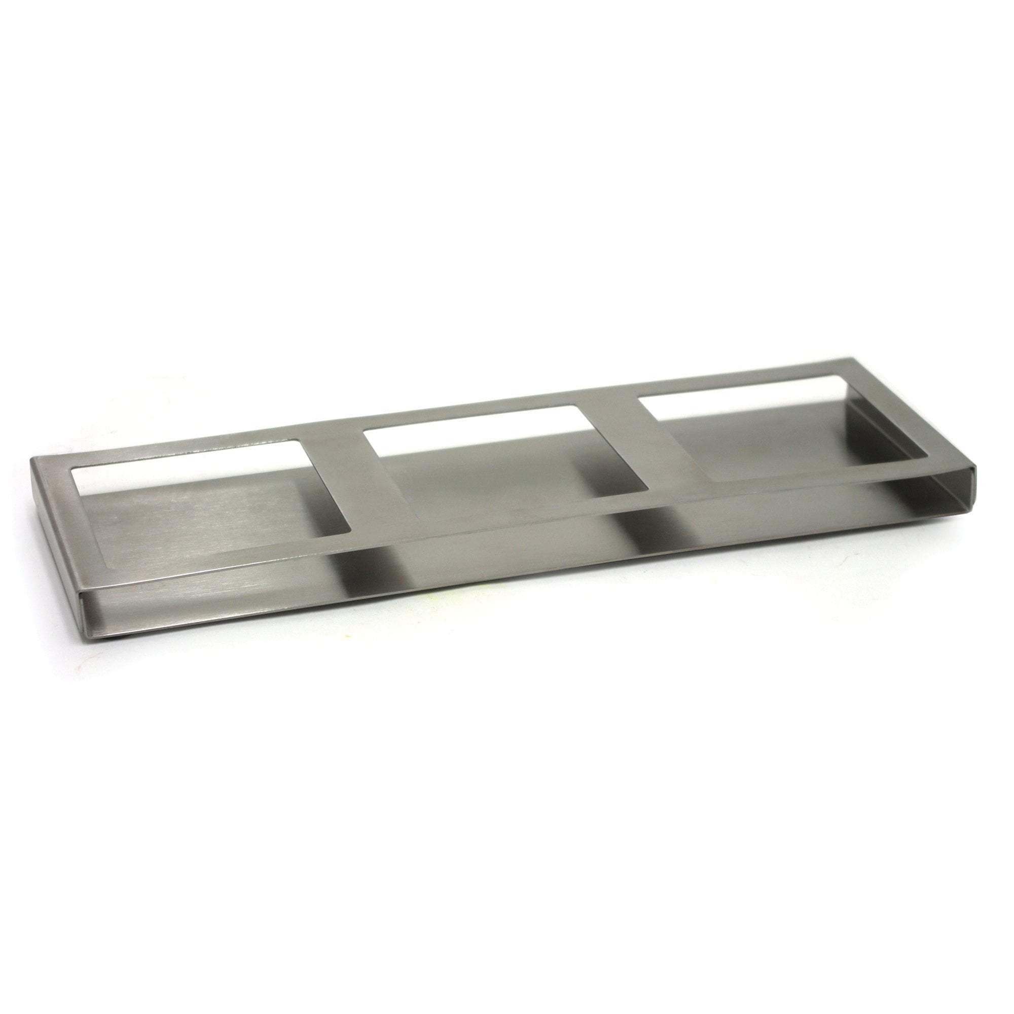 Stainless Steel Square Dish Holder - Triple Rack for Kitchen Organization | Perfect for Drying, Storing & Organizing Plates, Bowls & Utensils