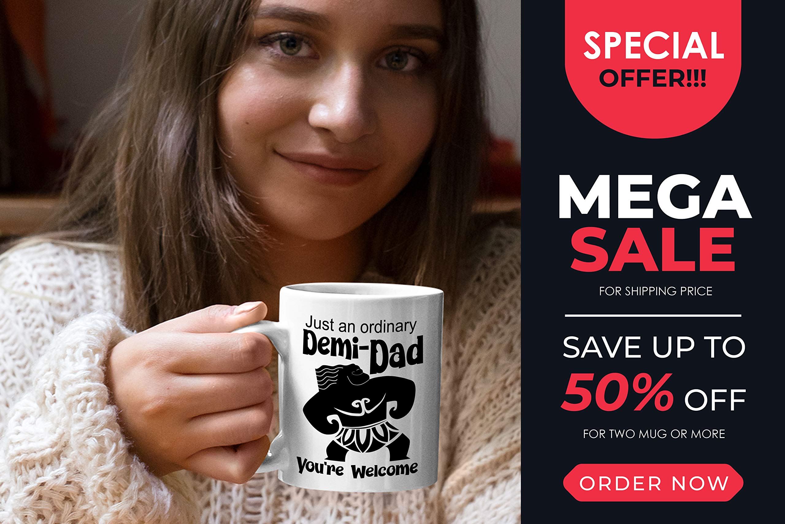 Funny Dad Coffee Mug - Bubble Hugs Daddy - Best Gift for Father, Grandpa, Uncle from Son, Daughter, Mom, Wife - Perfect for Father's Day, Birthday & Office Use