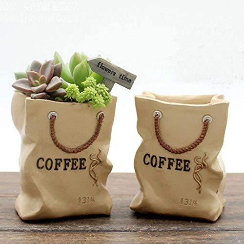 Creative Tote Bag Shaped Concrete Planter Mold - DIY Succulent Planter, Ashtray & Candle Holder Mould for Home & Garden Decor
