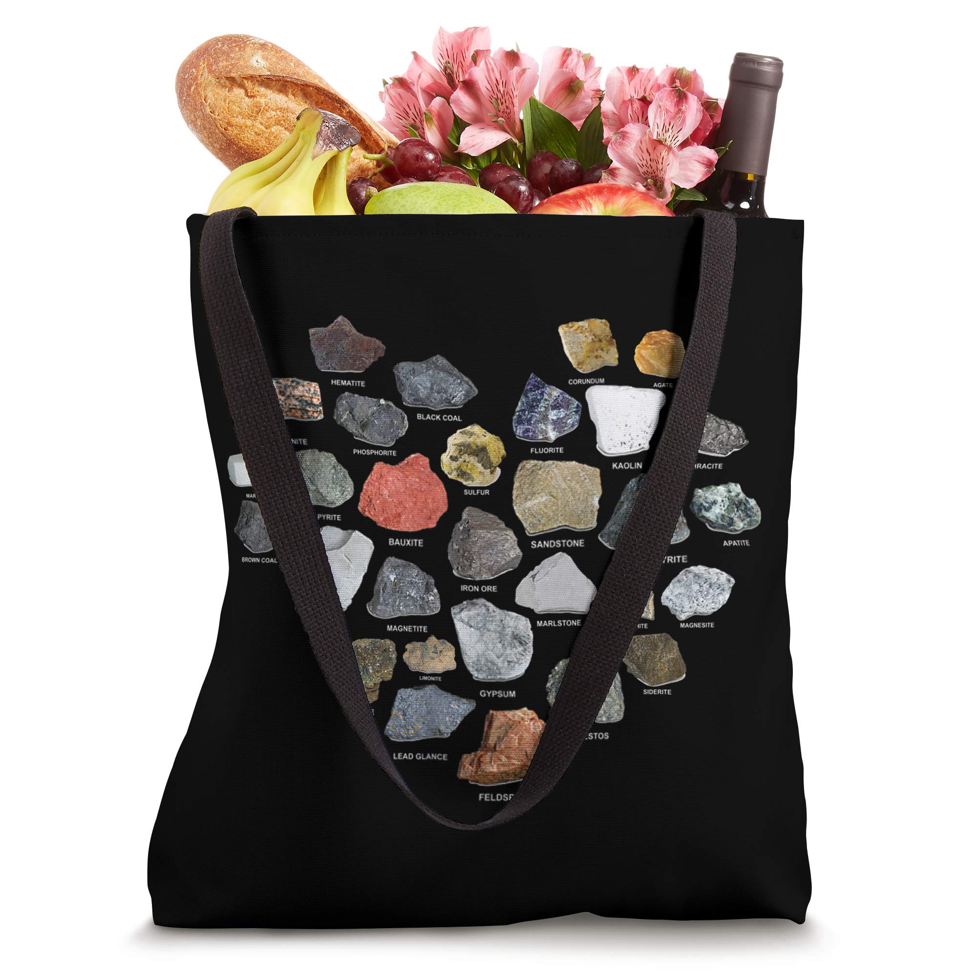 Geology Rock Collecting Tote Bag for Gems & Crystals Lovers
