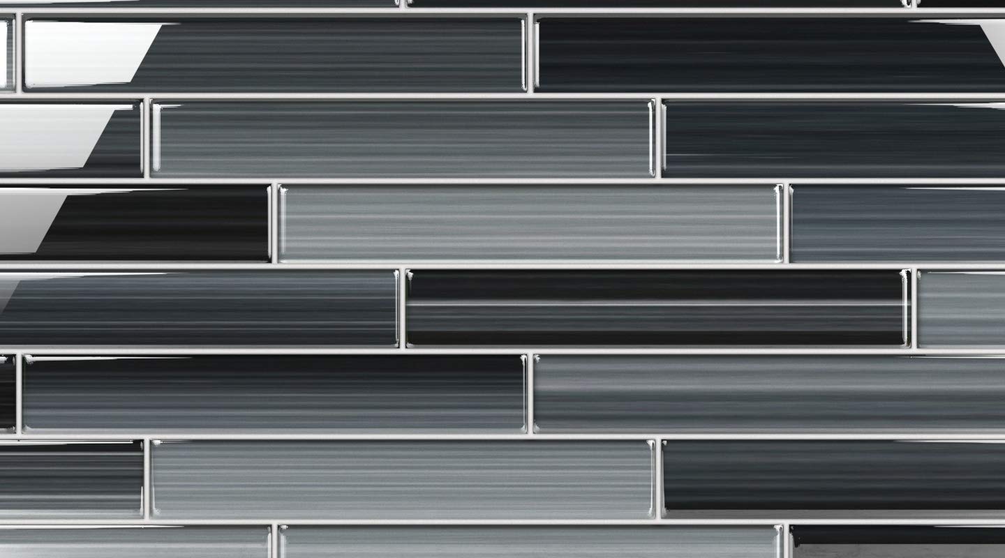 Bodesi 2x12 Glass Subway Tile - Elegant Kitchen Backsplash & Bathroom Wall Tile for Modern Home Decor | Perfect for Shower Walls, Kitchen Splashbacks & Interior Design Projects