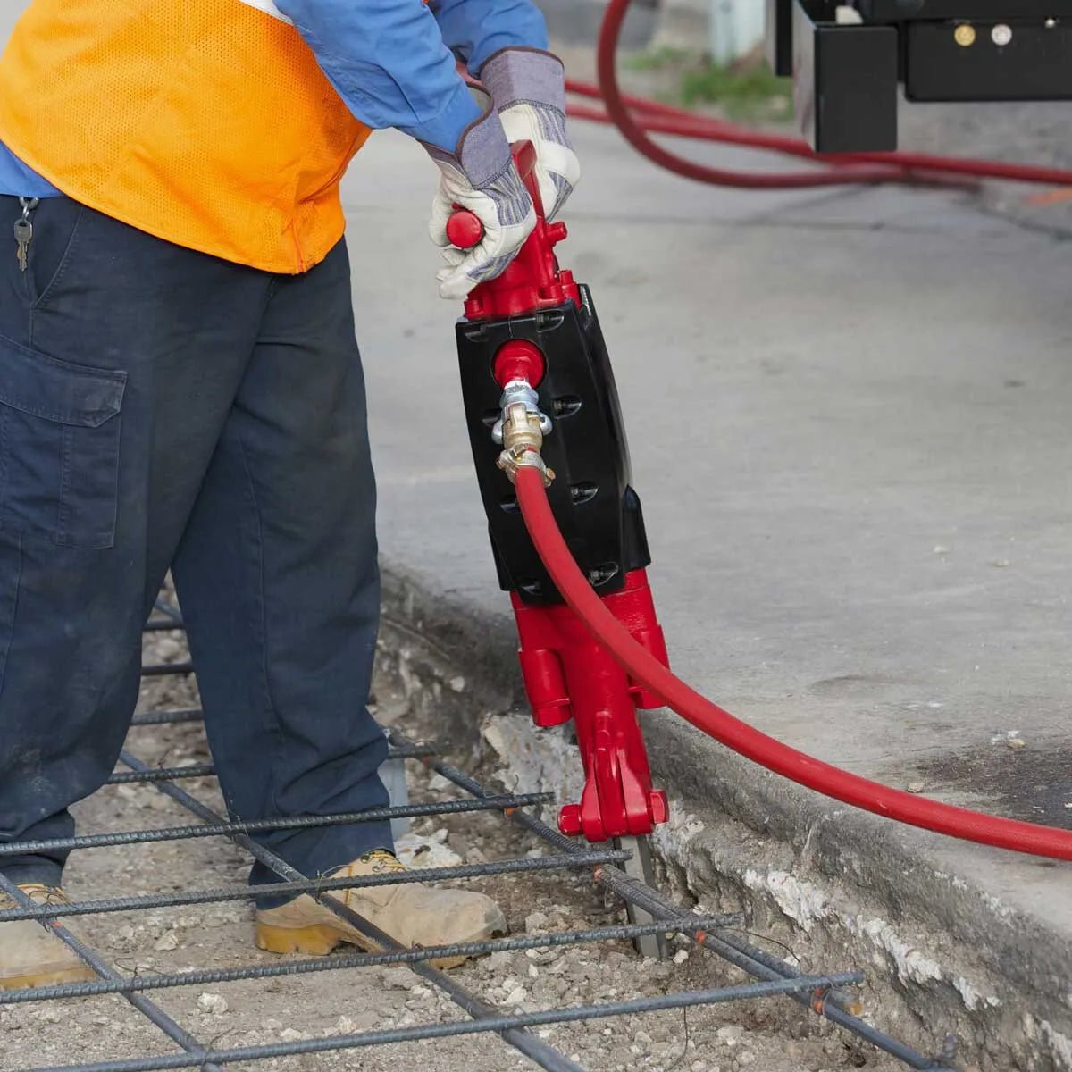 Chicago Pneumatic 90 lb. Heavy Duty Air Breaker - Demolition Jackhammer for Concrete, Asphalt & Rock Breaking - Perfect for Construction & Renovation Projects