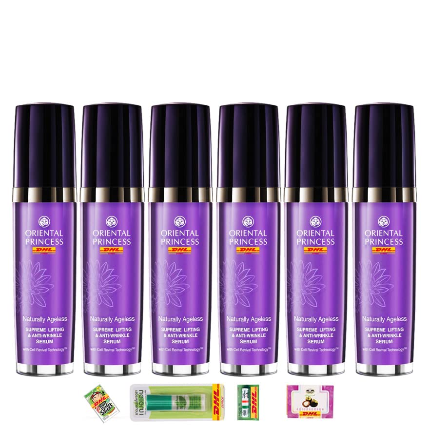 30ml Oriental Princess Naturally Ageless Supreme Lifting & Anti-Wrinkle Serum Set - 6 Pcs Anti-Aging Skincare with DHL Express Shipping | Perfect for Night Routine & Gift Sets