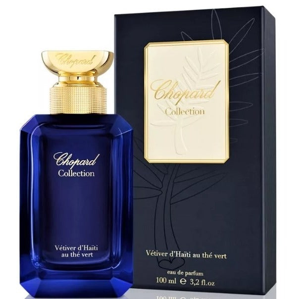 Chopard Vetiver d'Haiti Au The Vert 100ML EDP Spray for Women & Men - Luxury Unisex Perfume with Haitian Vetiver & Green Tea Notes - Perfect for Evening Wear & Special Occasions