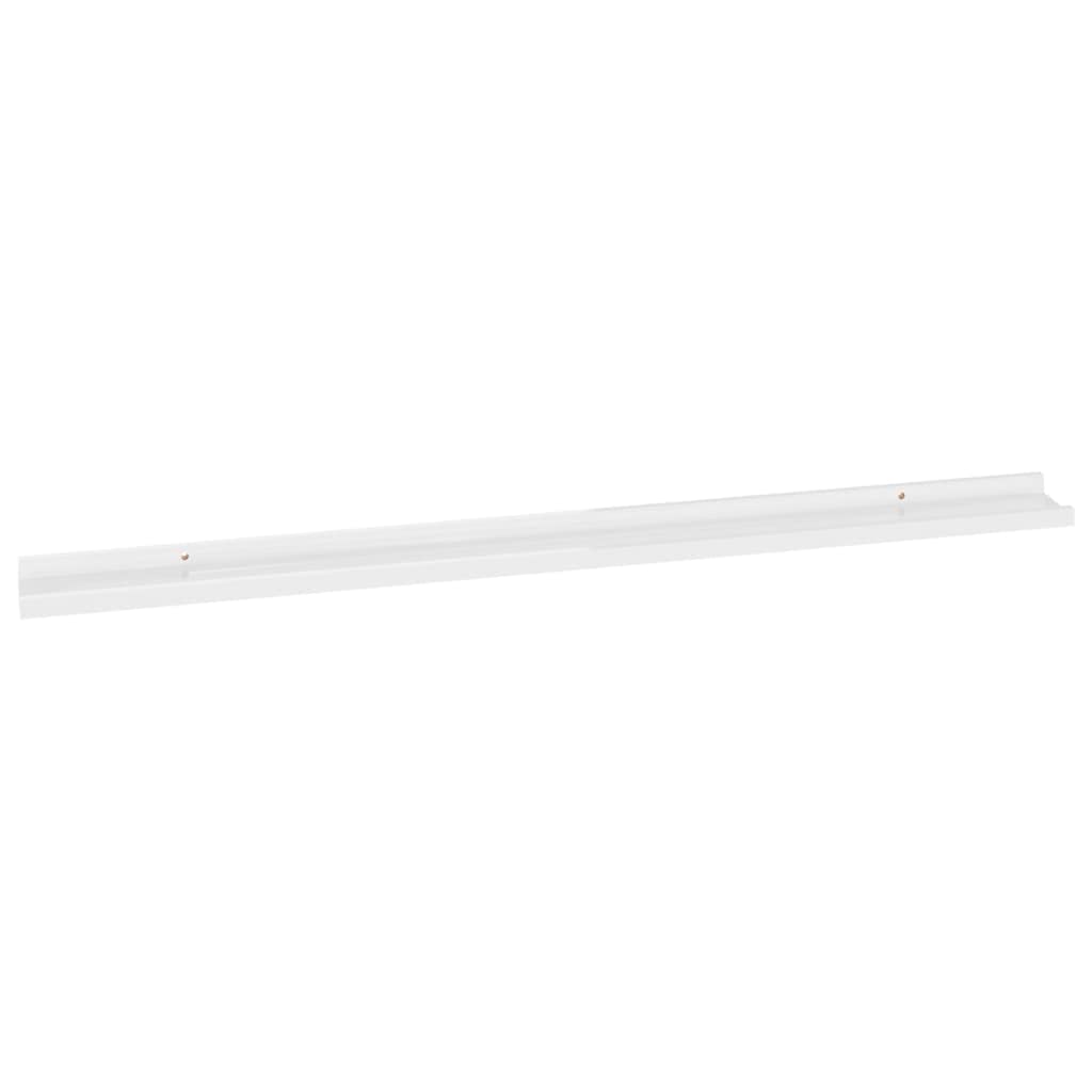 FAMIROSA 4-Pack High Gloss White Wall Shelves - 45.3
