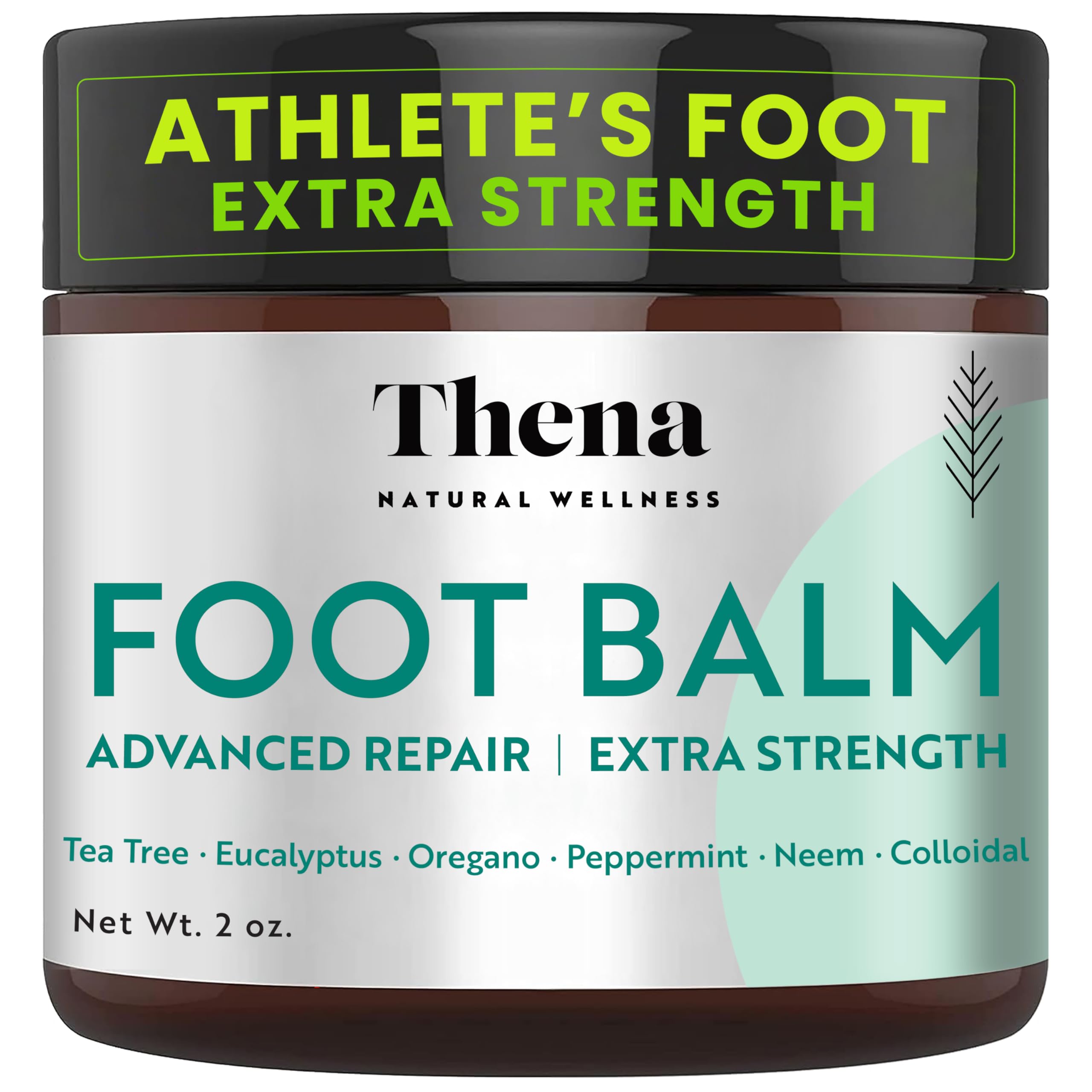 Extra Strength Athlete's Foot Balm & Treatment Cream - Heals Dry, Cracked Feet, Itchy Skin & Nails | Advanced Foot Care for Men & Women | Perfect for Gym, Pool & Outdoor Activities