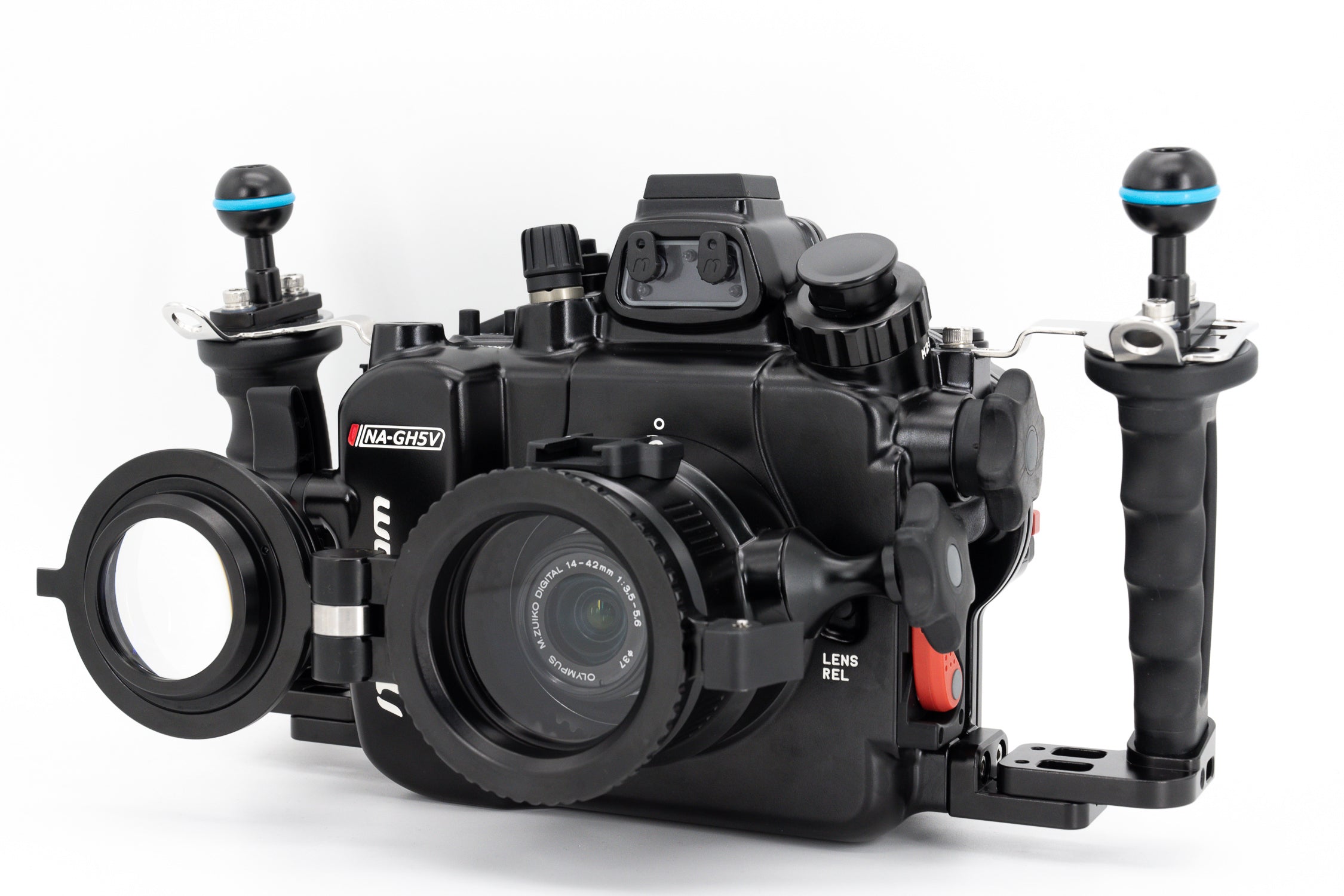 Waterproof Underwater Housing for Panasonic Lumix GH5/GH5S/GH5II Cameras - HDMI 2.0 Support - Ideal for Scuba Diving, Snorkeling & Underwater Photography