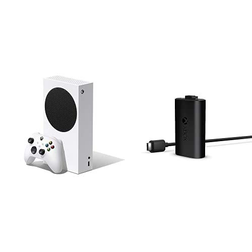 Xbox Series S 1TB SSD Console with Xbox Play & Charge Kit - Wireless Controller, Fast Loading, 1440p Gaming for Home Entertainment & Multiplayer Fun