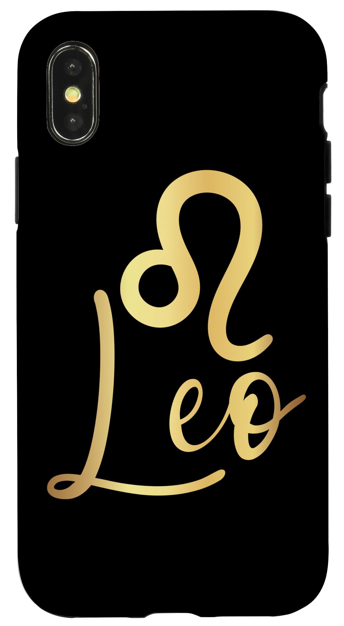 iPhone X/XS Astrology Zodiac Sign Leo Phone Case - Durable Protective Cover for iPhone X & XS - Perfect for Leo Zodiac Lovers, Daily Use & Gift Giving