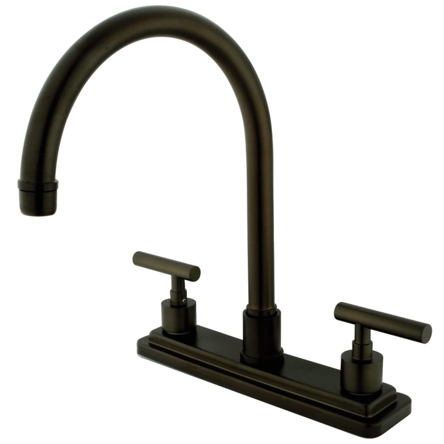 Kingston Brass KS8795CMLLS 8-Inch Centerset Kitchen Faucet in Oil Rubbed Bronze - Perfect for Modern Farmhouse and Traditional Kitchen Sinks