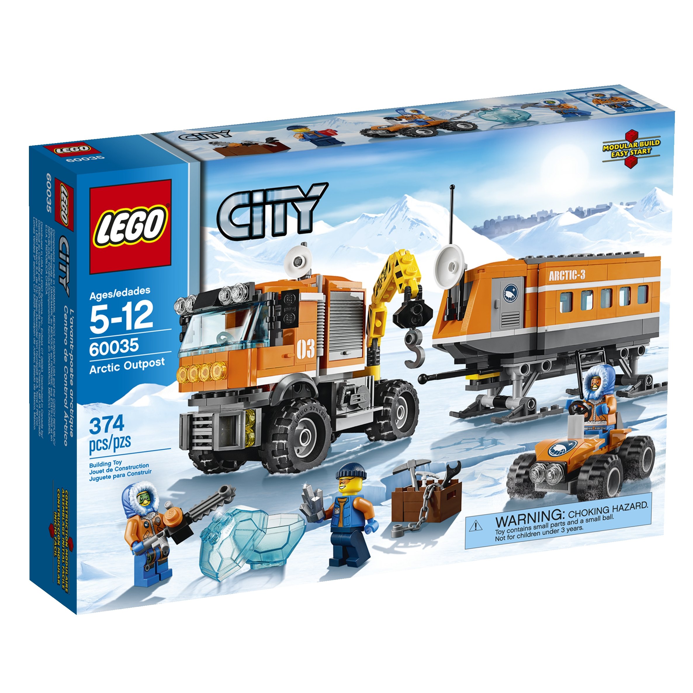 LEGO City Arctic Outpost 60035 Building Toy Set - Creative Construction Kit for Kids, STEM Educational Toys for Boys & Girls Ages 6-12 - Perfect for Winter Themed Play & Arctic Adventure Imaginative Scenes