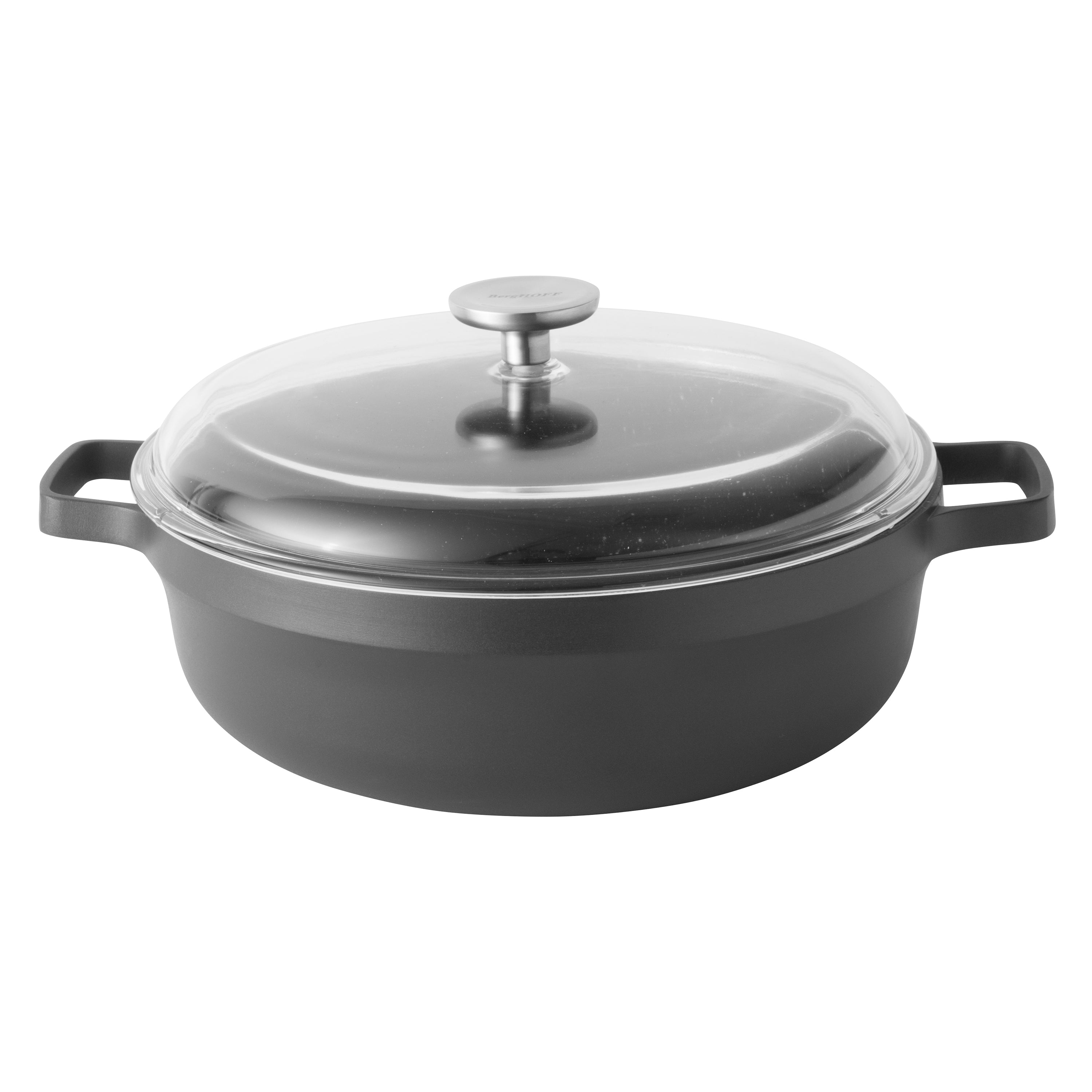 BergHOFF GEM 12-Piece Nonstick Cookware Set - Black Ceramic Coating, PFOA-Free, Oven Safe to 400°F | Perfect for Frying, Sautéing & Everyday Cooking