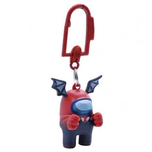 Just Toys LLC Among Us Backpack Hangers - Series 2 | Fun Character Hooks for School Bags, Lockers & Dorm Rooms | Official Among Us Merchandise