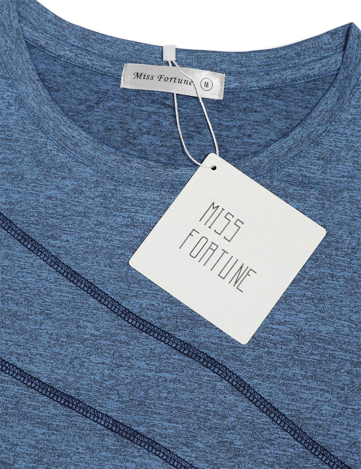 Miss Fortune Women's Workout Tops - Breathable Moisture Wicking Active Shirts for Yoga, Running, Hiking & Gym | Perfect for Fitness Training & Outdoor Activities