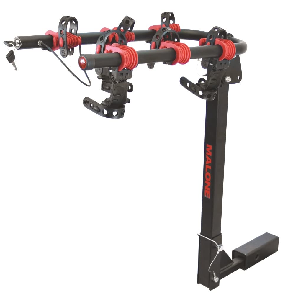 Malone Runway HM3-OS Bike Rack - Heavy Duty Hitch Mount Carrier for 2 Bikes - Secure Transport for Road, Mountain & Electric Bikes - Perfect for Road Trips, Camping & Outdoor Adventures