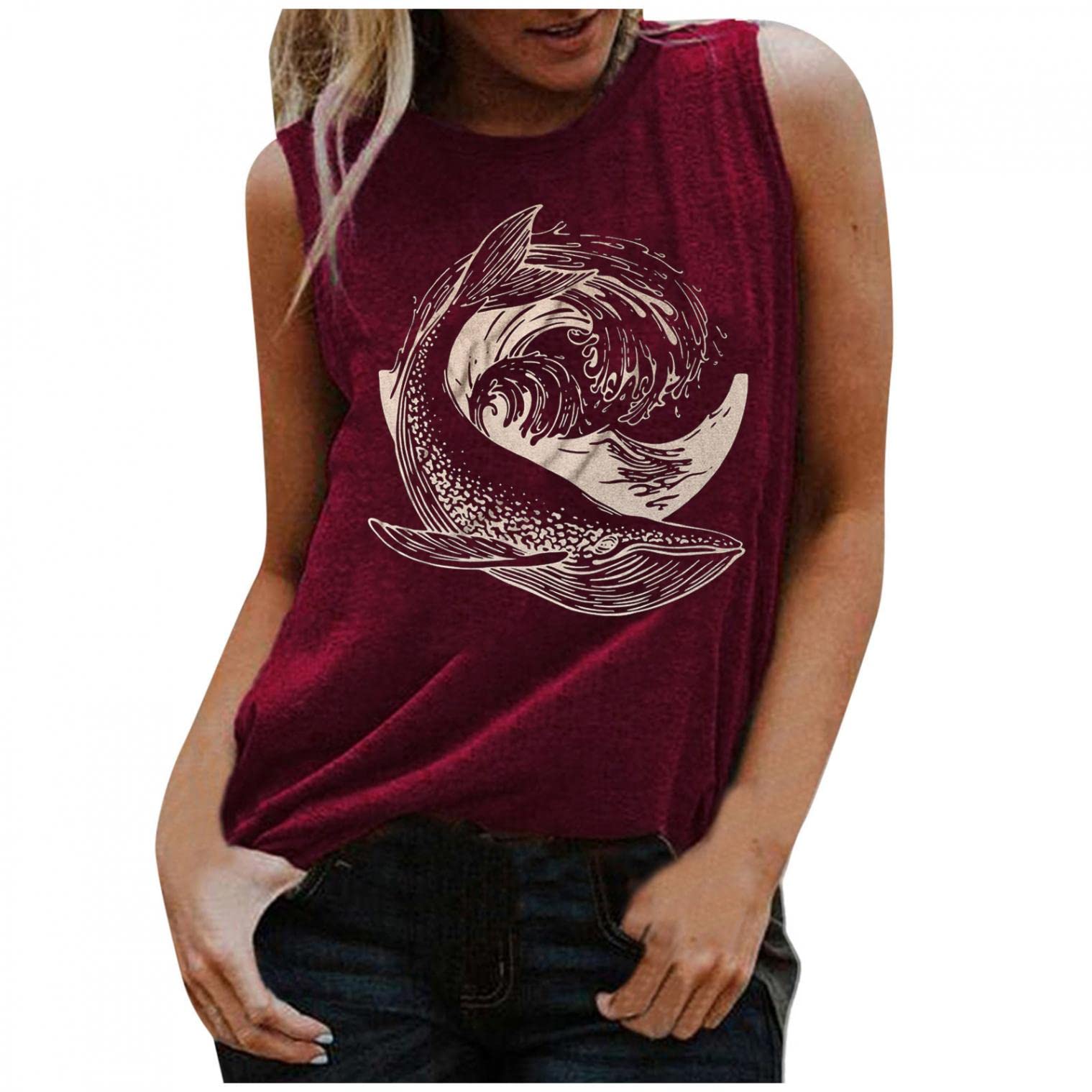Women's Satin Camisole - Cute Sleeveless V-Neck Workout Top with Printed Design for Running, Gym & Casual Wear | Athletic T-Shirt for Yoga, Beach & Summer Outfits