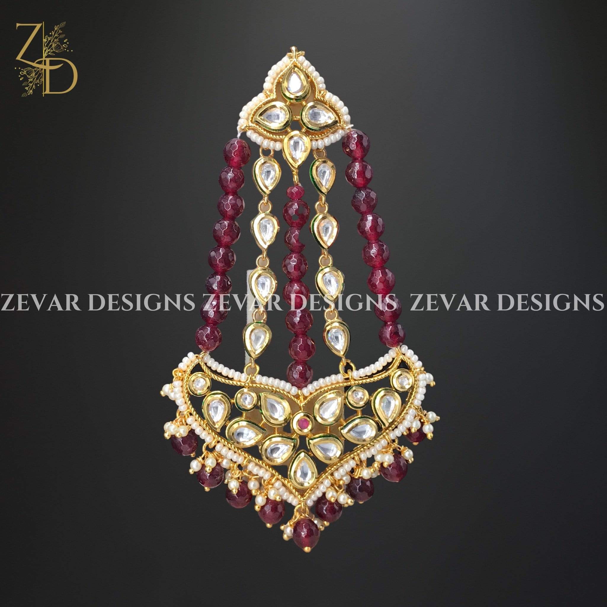 Exquisite Kundan Earrings and Passa Set for Women | Traditional Indian Bridal Jewelry | Perfect for Weddings, Festivals & Special Occasions