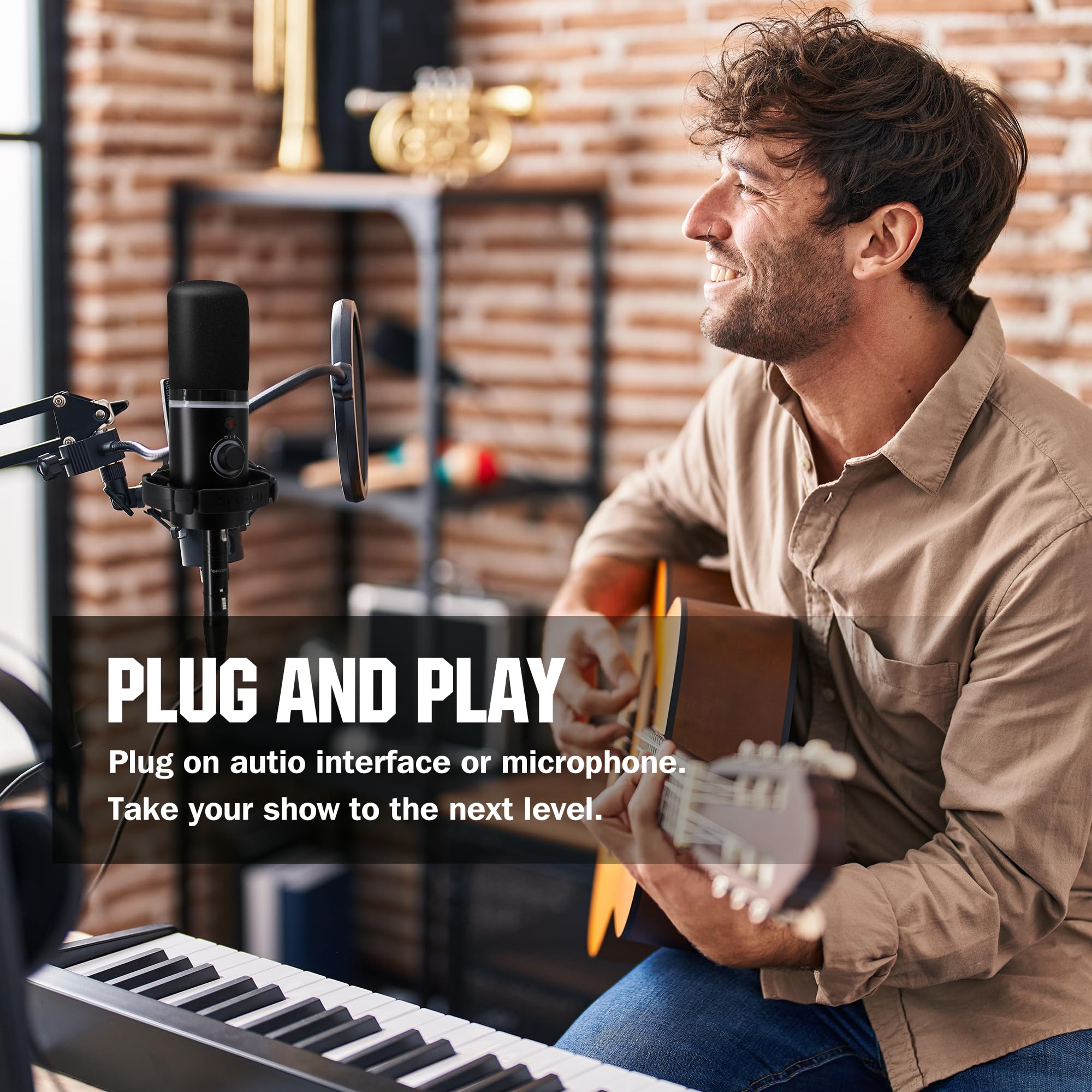 Professional Microphone Preamp Audio Booster - High Gain Mic Activator Preamplifier for Dynamic & Passive Ribbon Mics | Studio Recording, Podcasting & Live Performance