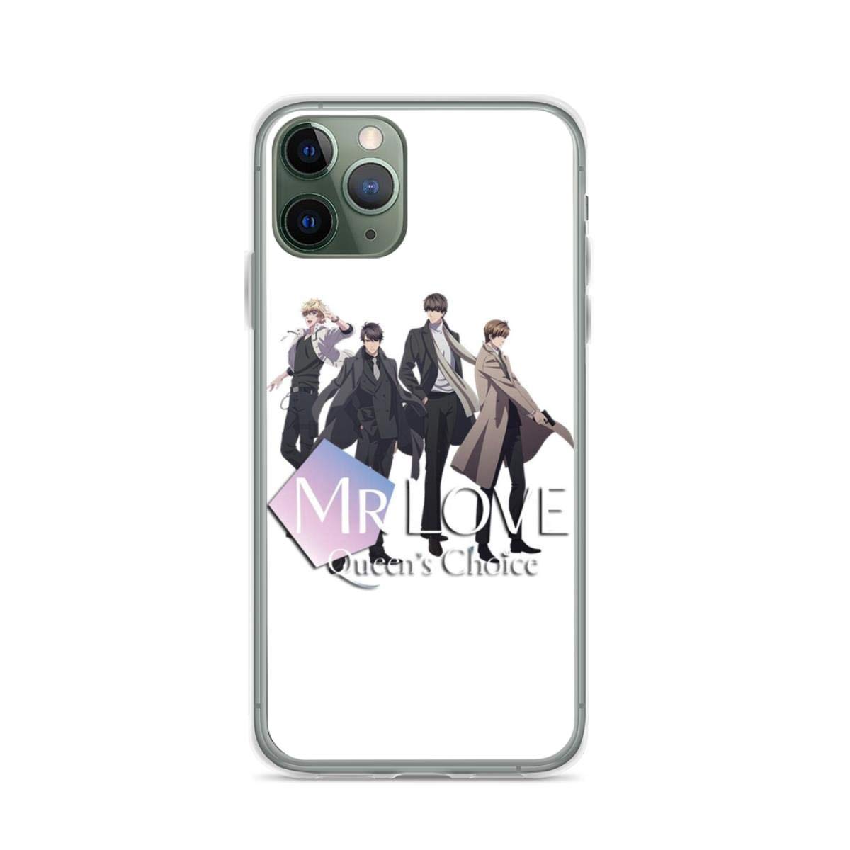 Mr Love Queen's Choice Logo iPhone Case - Compatible with iPhone 14/13/12/11/X/Xs/Xr/8/7/6/6s Plus/Pro Max & Galaxy Note/S9/S10/S20 Ultra - Clear Protective Phone Cover - Perfect for Daily Use, Travel & Gift Giving