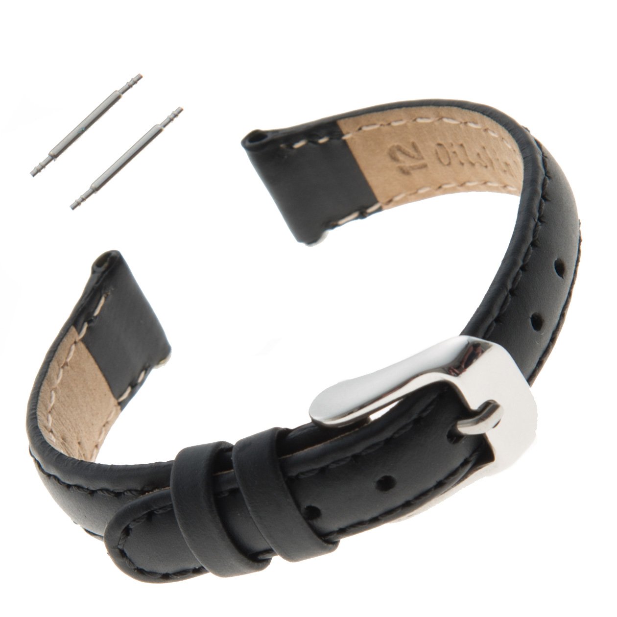 Waterproof 10-14mm Oilskin Leather Watch Band for Women - Replacement Strap for Gilden MSW63 Watch - Perfect for Outdoor, Casual & Everyday Wear